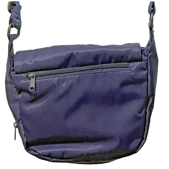 L.L.Bean Boundless Expandable Nylon Crossbody Bag Navy Everyday Casual Hiking - Picture 6 of 13
